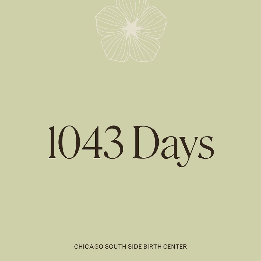 1,043 Days

That&rsquo;s how long Chicago South Side Birth Center has been fundraising

And we are a little less than halfway to our overall goal of 2.5 million

Though we still have a ways to go, we have only made it this far because of our communit