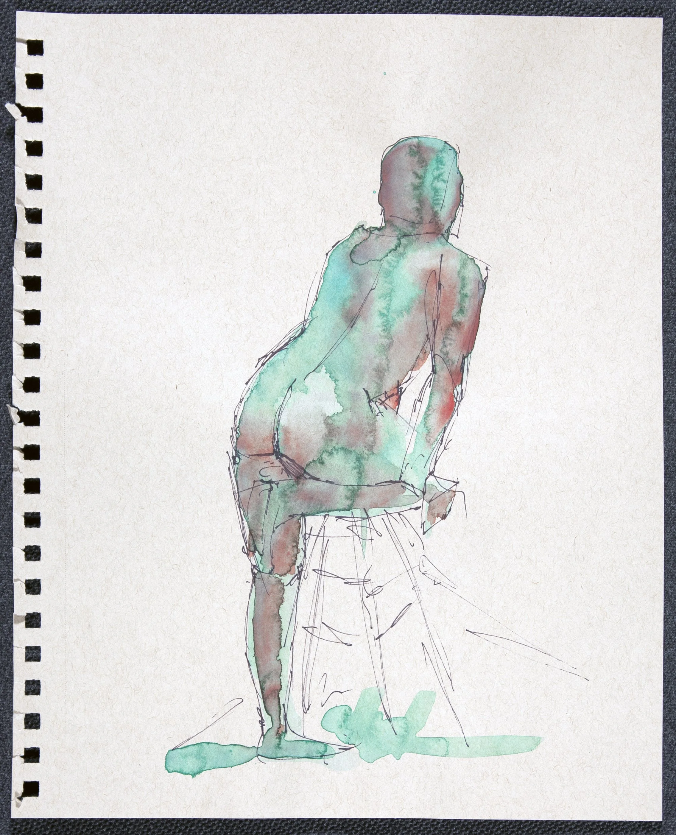 Life Drawing (Ink and Watercolor)