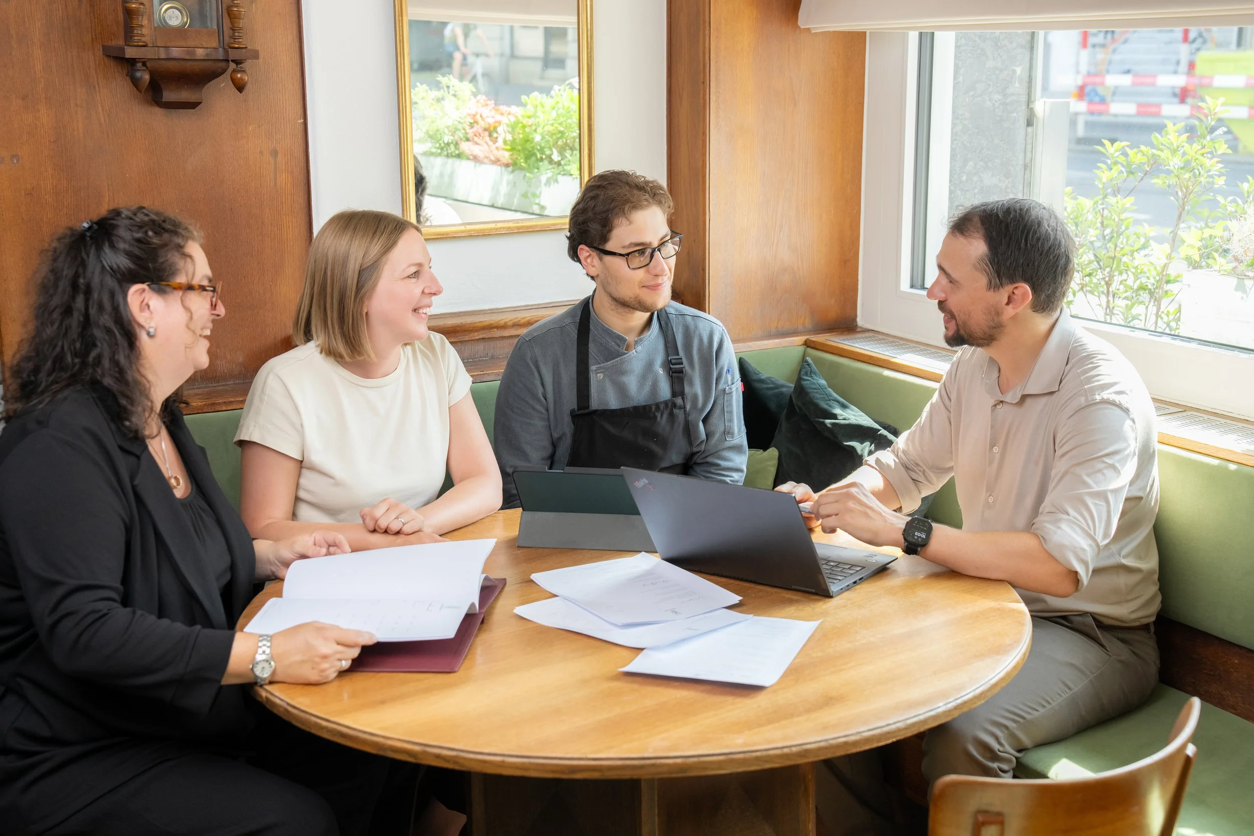 Besprechung Treuhand mit Gastronom