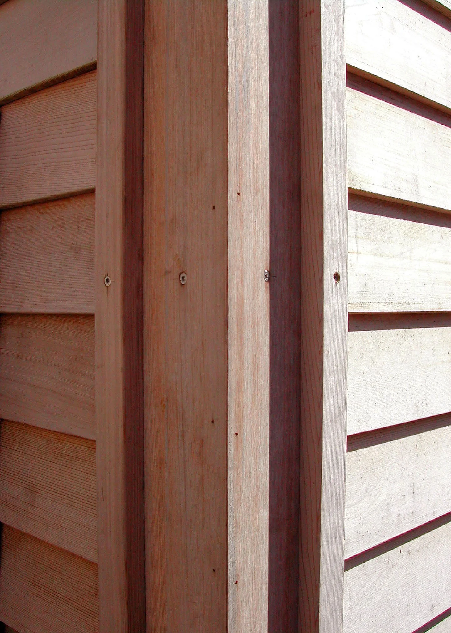 Mitered corner. Much of the detailing is attributable to the skills of an outstanding master carpenter.