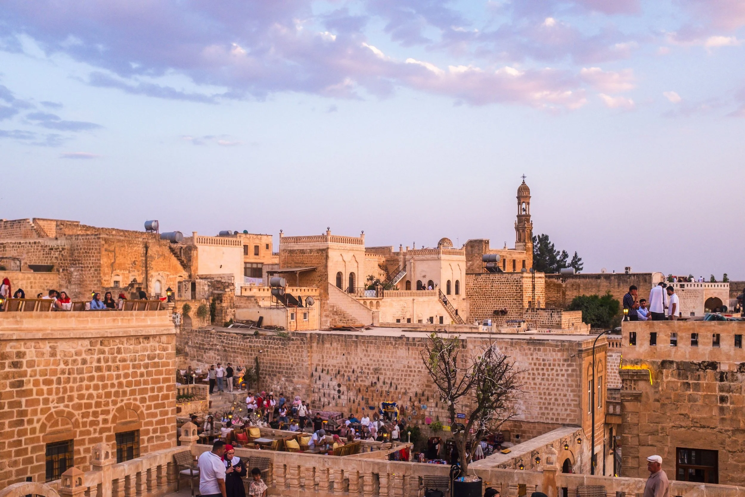 Historic stone architecture in Mardin, Turkiye.