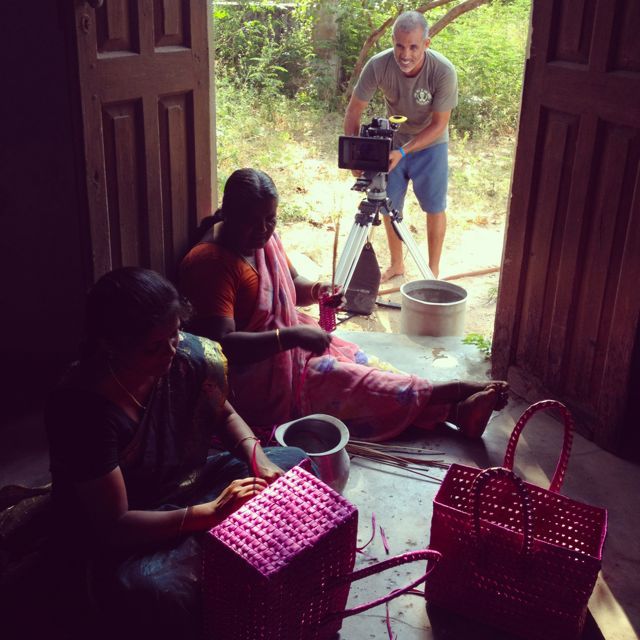  For the last 50 years, the women of Manapad have been making livelihoods, building community, and empowering themselves economically by weaving coconut leaves into sustainable arts and crafts. Go girls! Davey capturing them in action… 