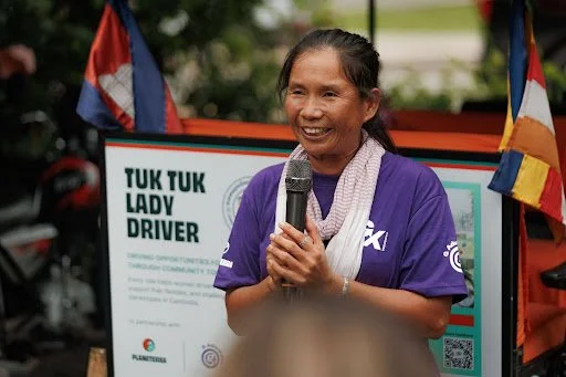Kim Sokleang, Founder of Tuk Tuk Lady Driver.