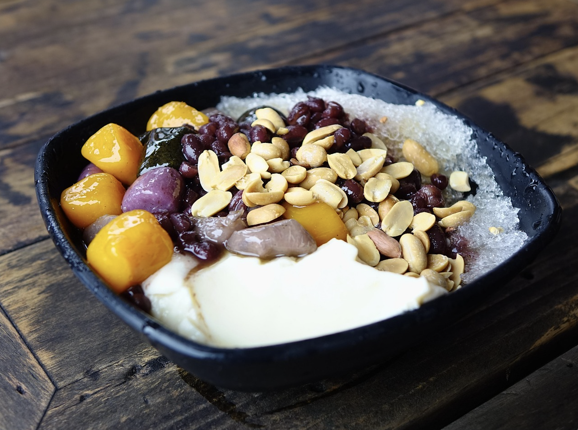 Baobing in a bowl.