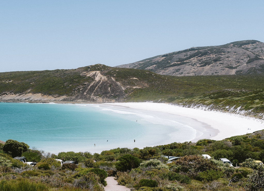 View of the beach in Esperance, Western Australia