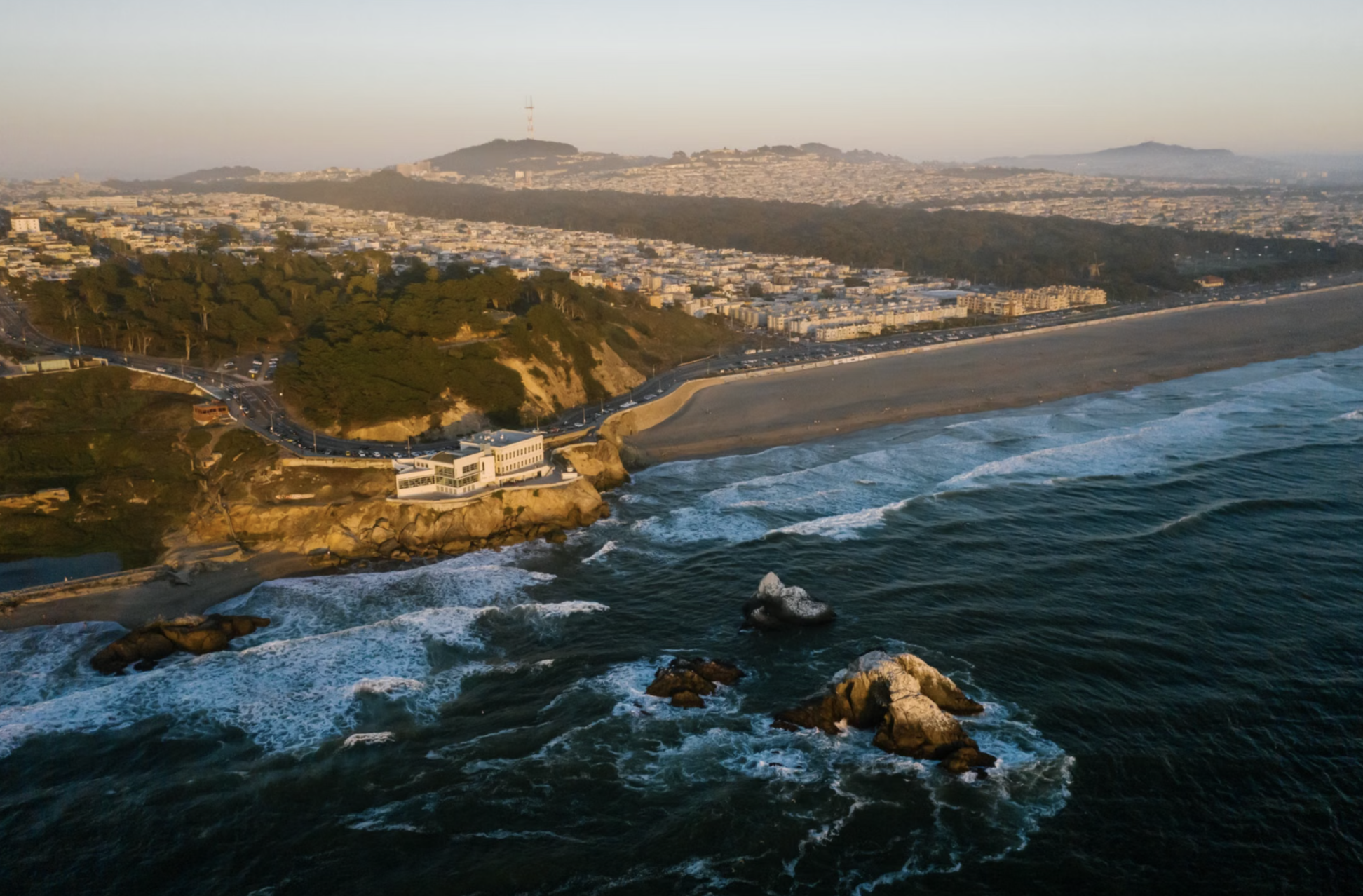 Aerial View of San Francisco’s Coast.