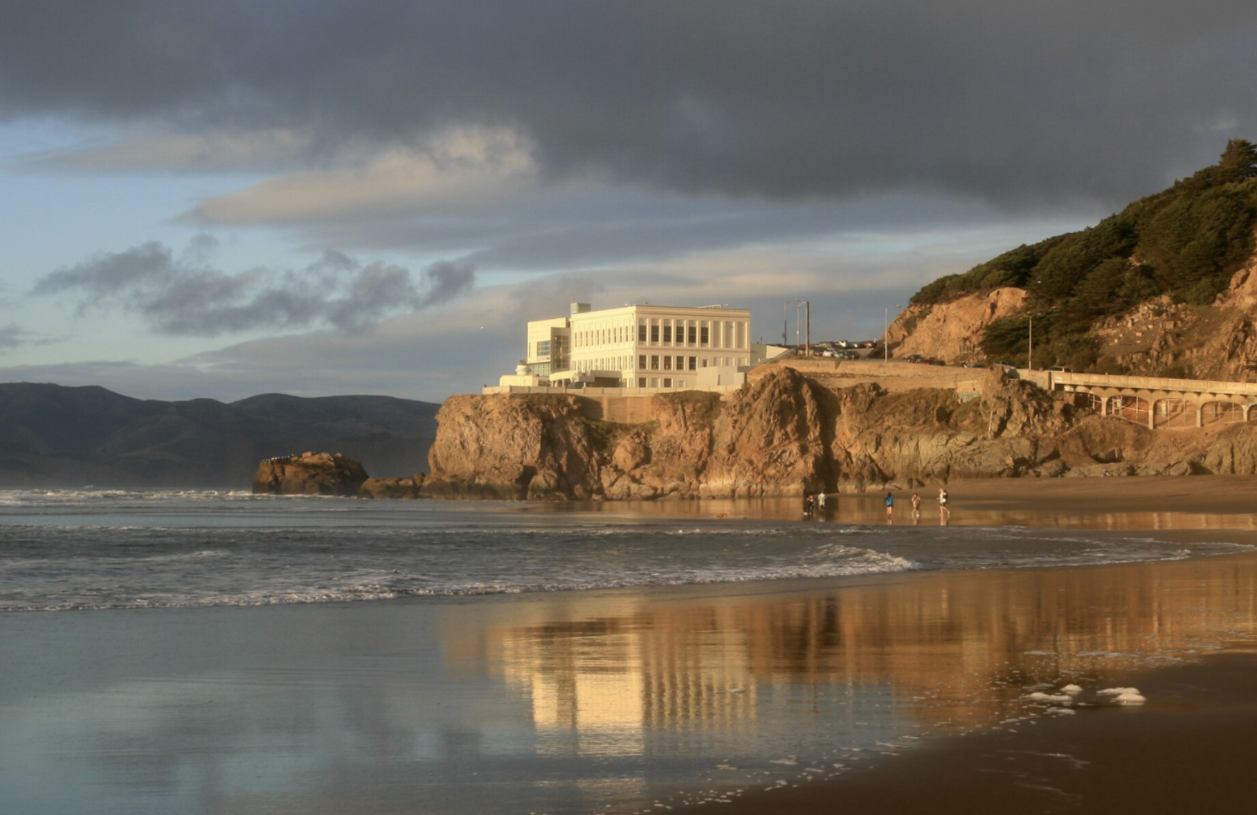 Cliff House from Ocean Beach, San Francisco