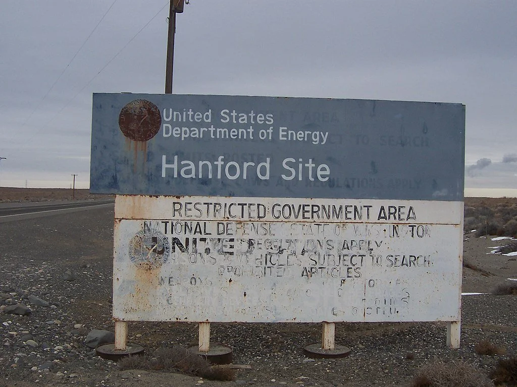 Old sign for the USA department of energy
