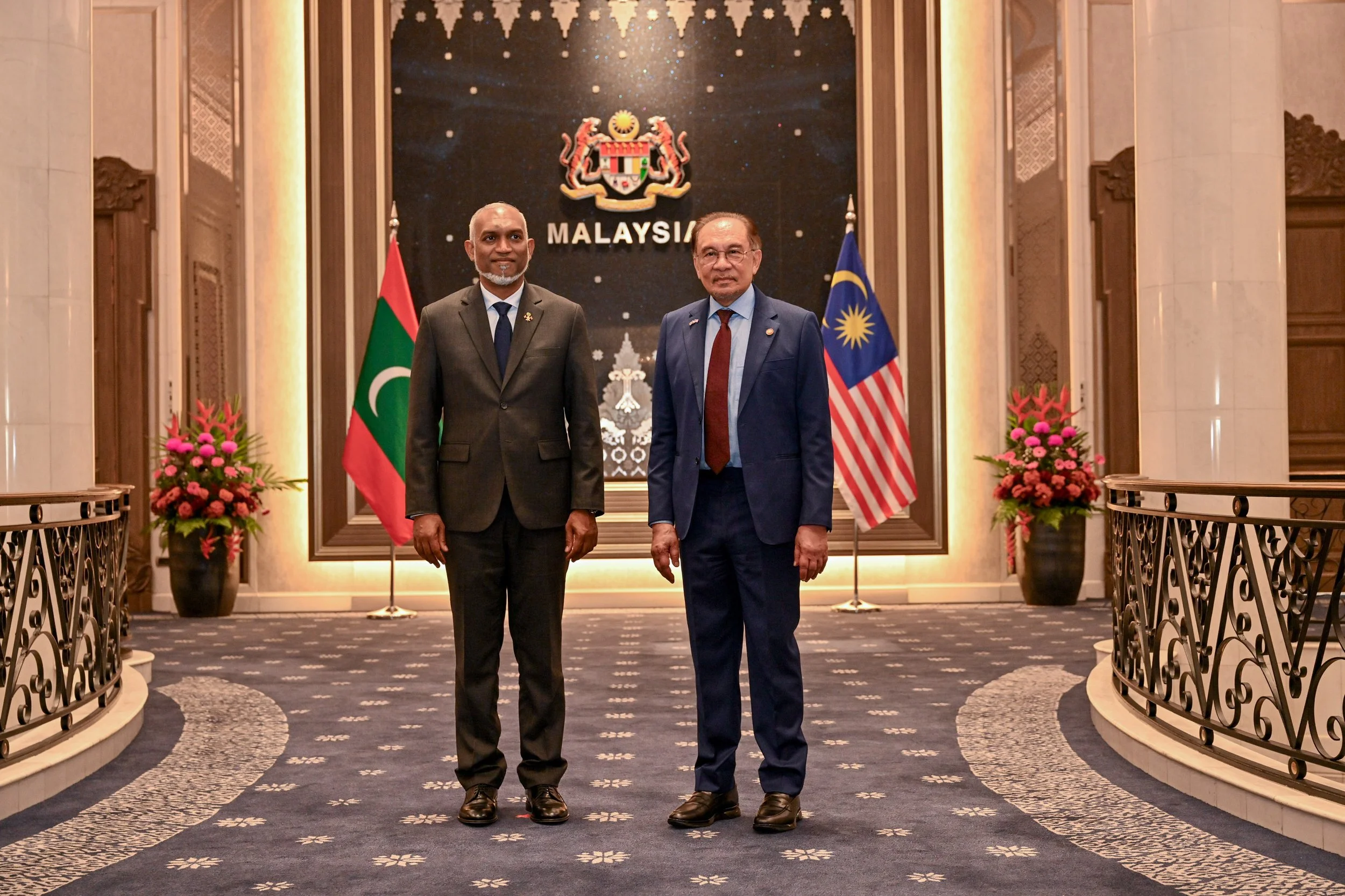 Maldivian President Mohamed Muizzu and Malaysian Prime Minister Anwar Ibrahim. The President’s Office, Maldives. CC by 4.0.