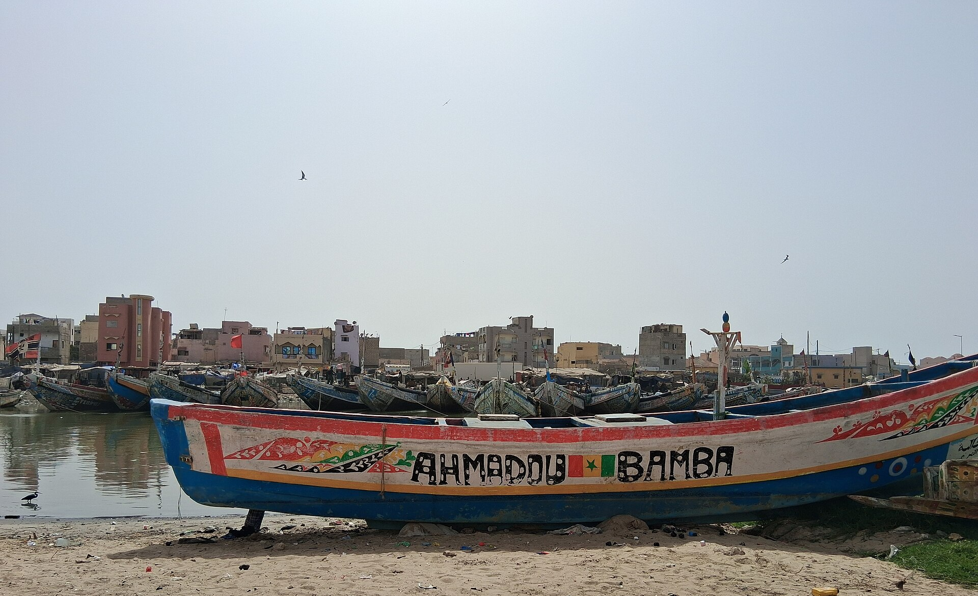 Pirogues in Saint-Louis, Senegal.