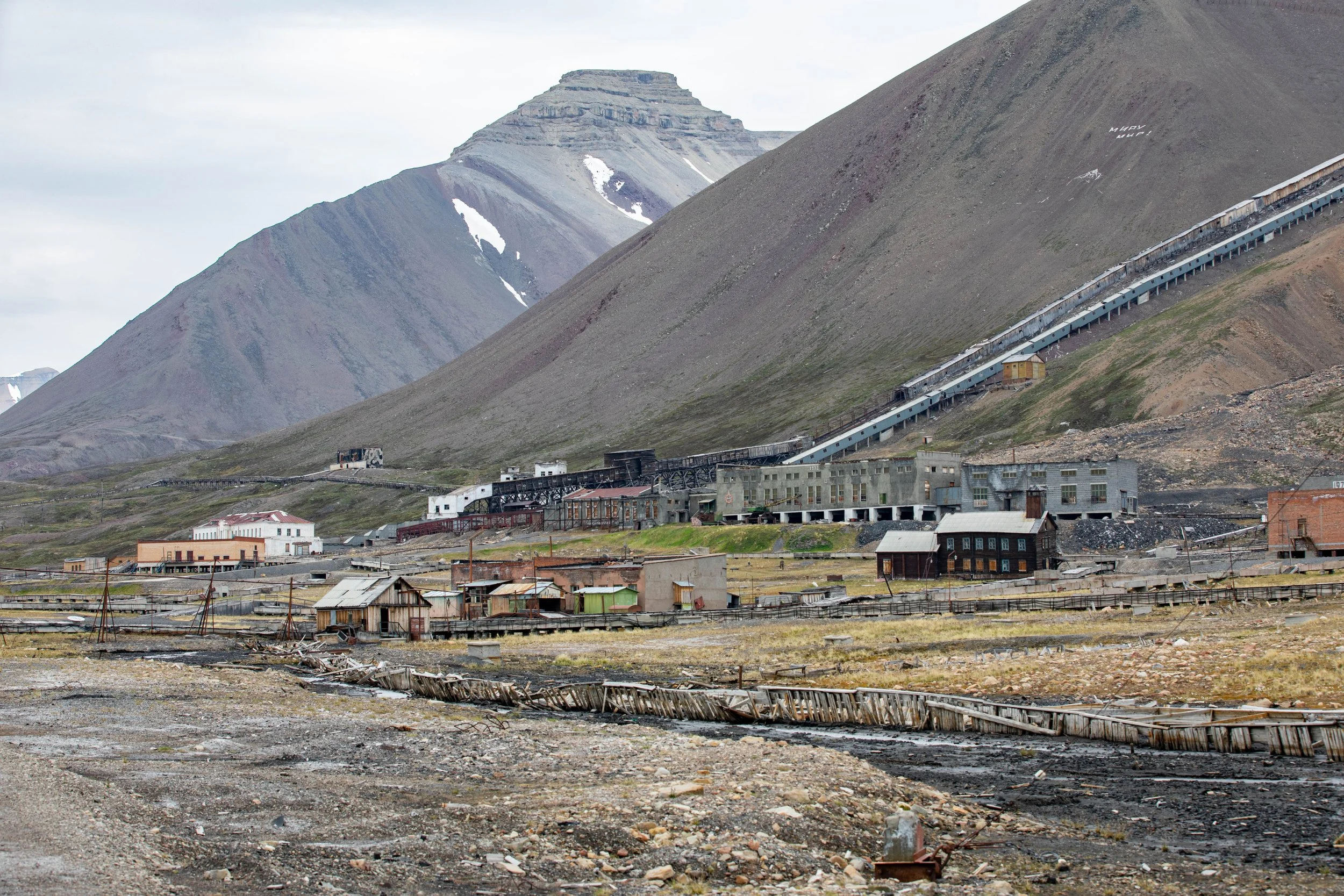 Almost- abandoned town, Pyramiden, Svalbard.