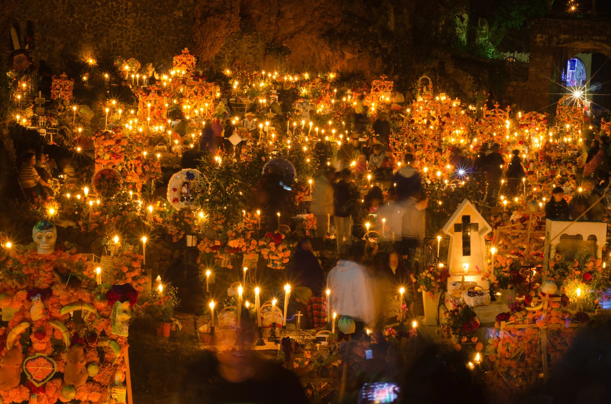 Cemeteries in Janitzio.
