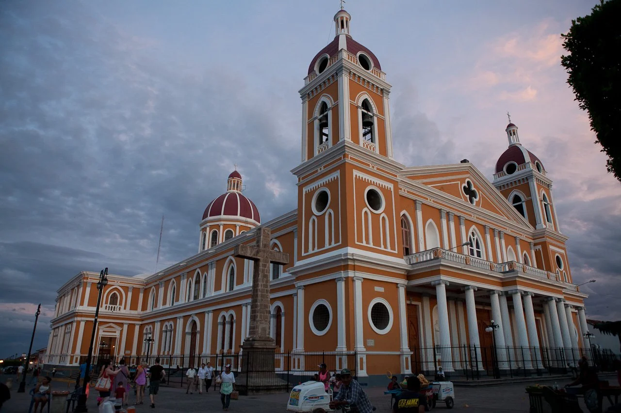 Red church with white trim