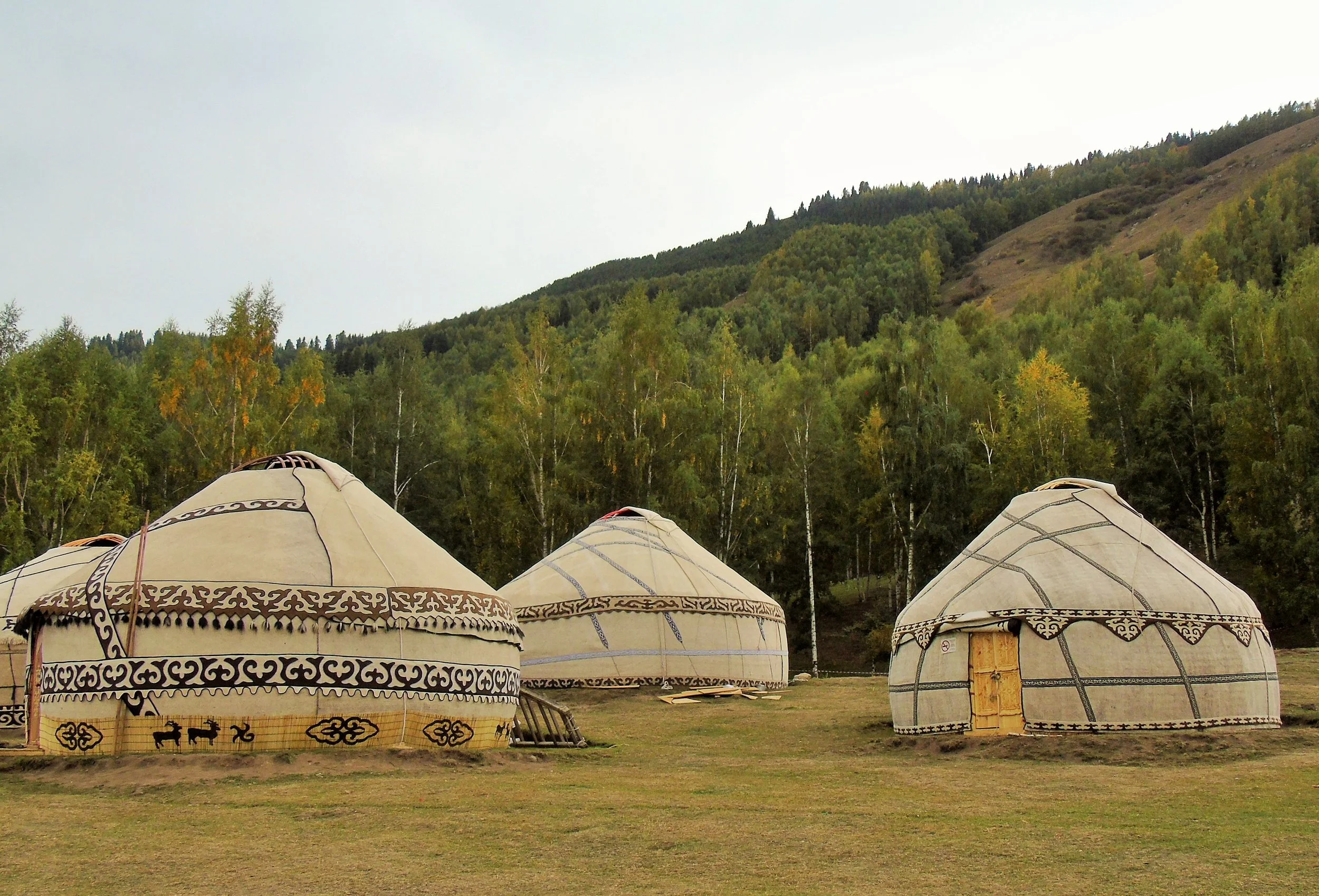 Yurts in Kyrgyzstan.