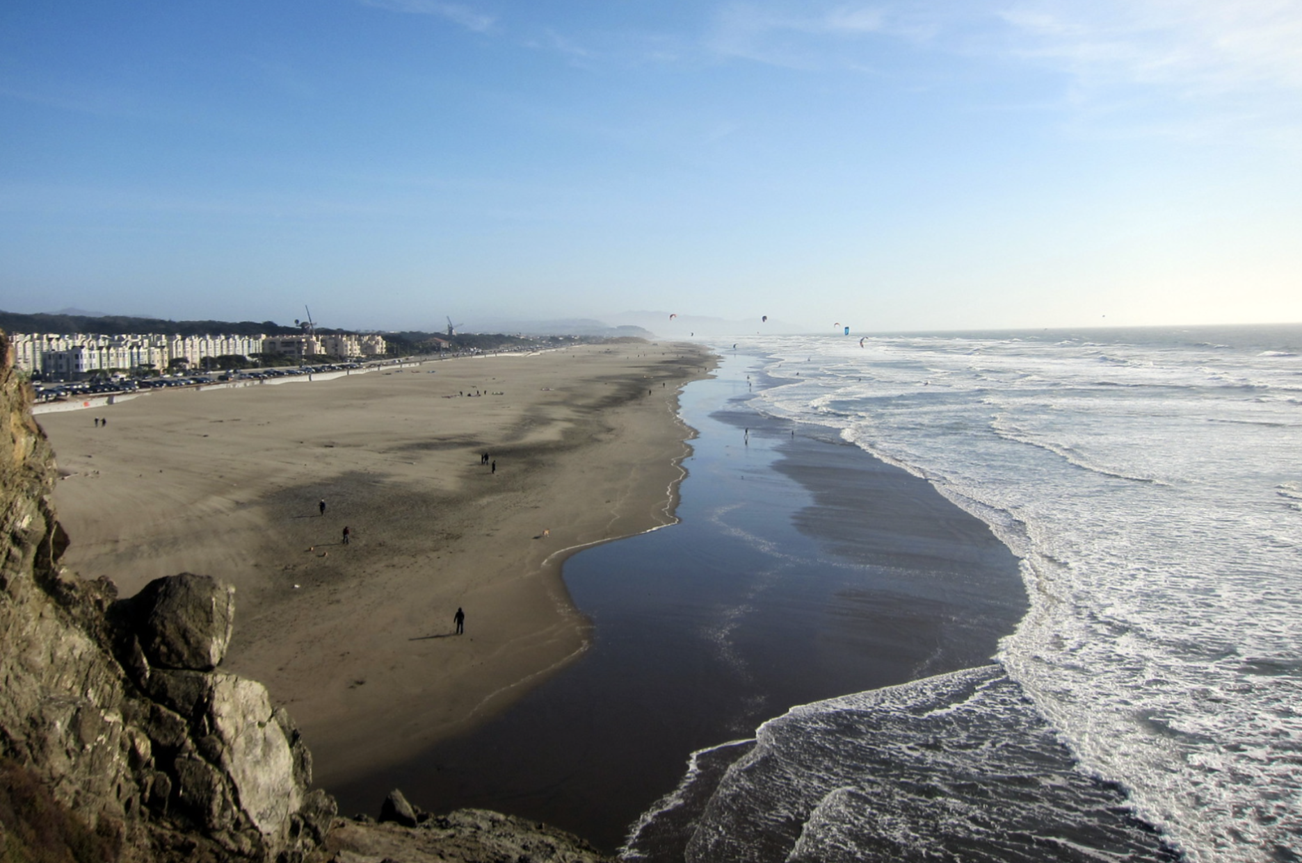 Ocean Beach in San Francisco, California.