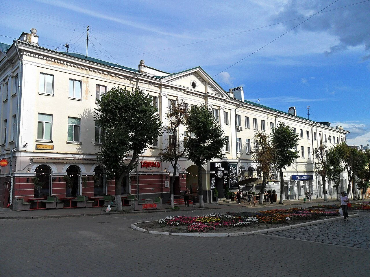 White building from the Soviet era