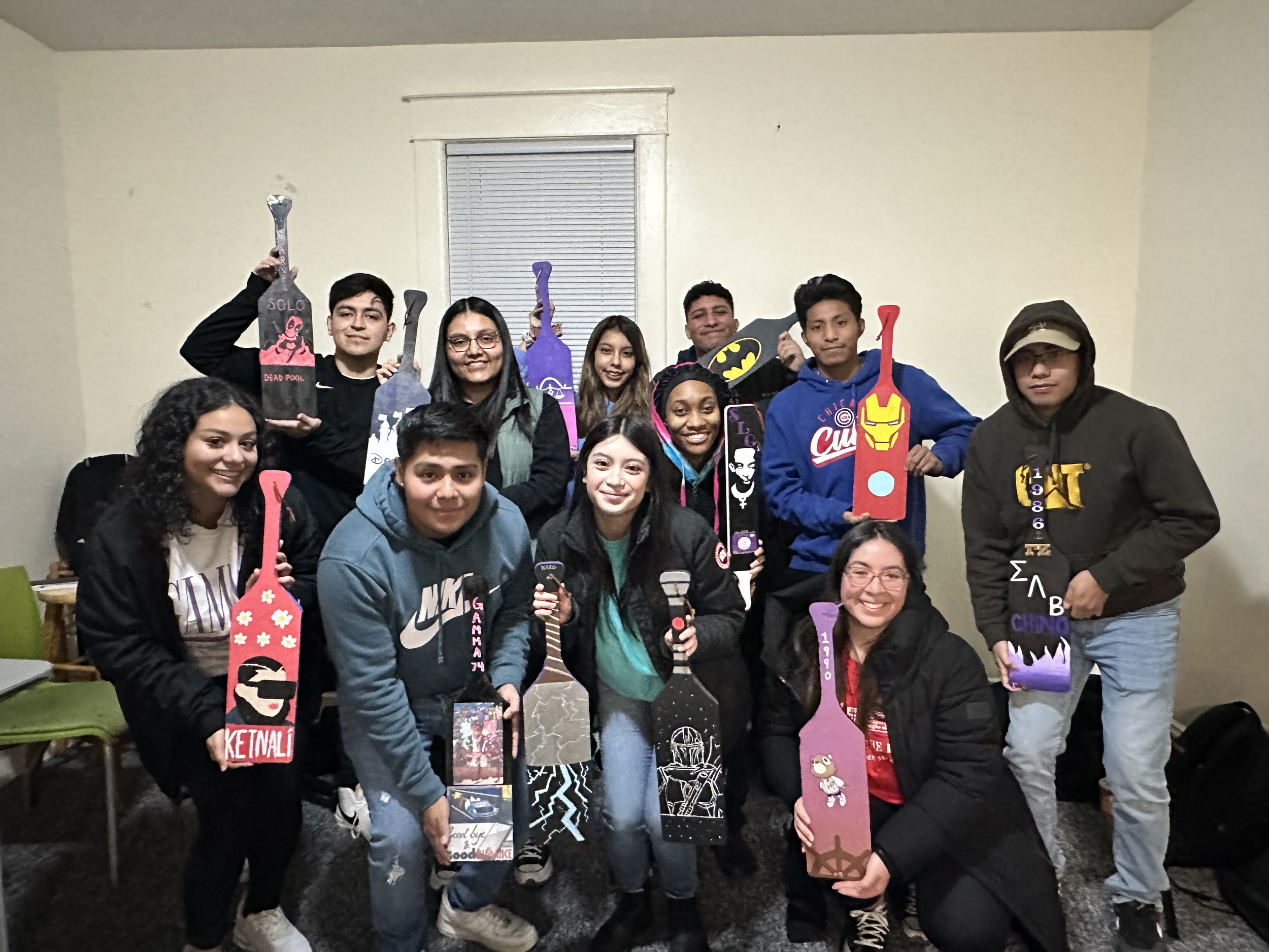 A paddle exchange between the Purple Fam