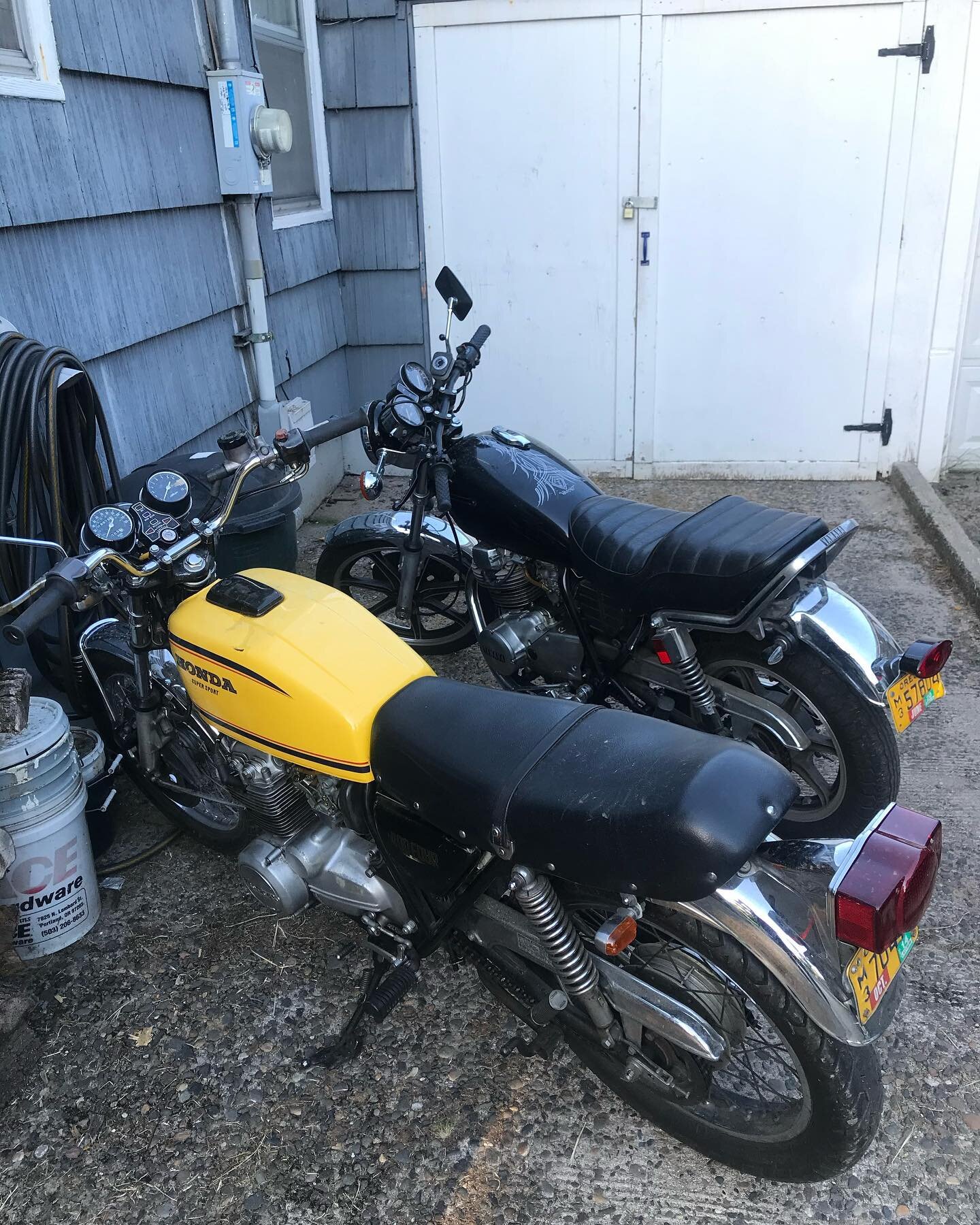 FOUND! If you want to support a good cause, give @guardiansportland your money!!!
.
.
.
STOLEN! Please Boost!
Bright yellow, 1977 CB400F. License plate M370477. 

Please contact directly with any info!