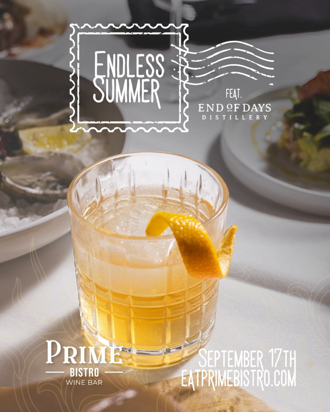 Endless Summer Dinner with End of Days Distillery