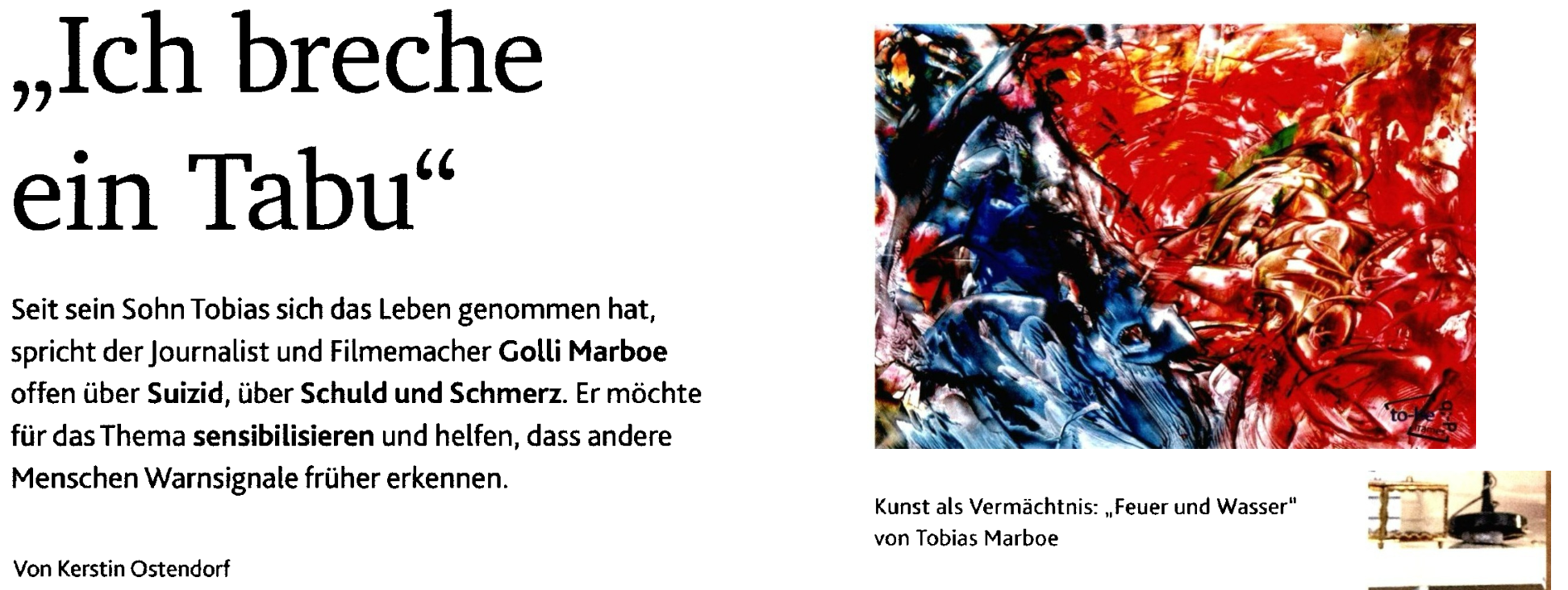 “Ich breche ein Tabu”