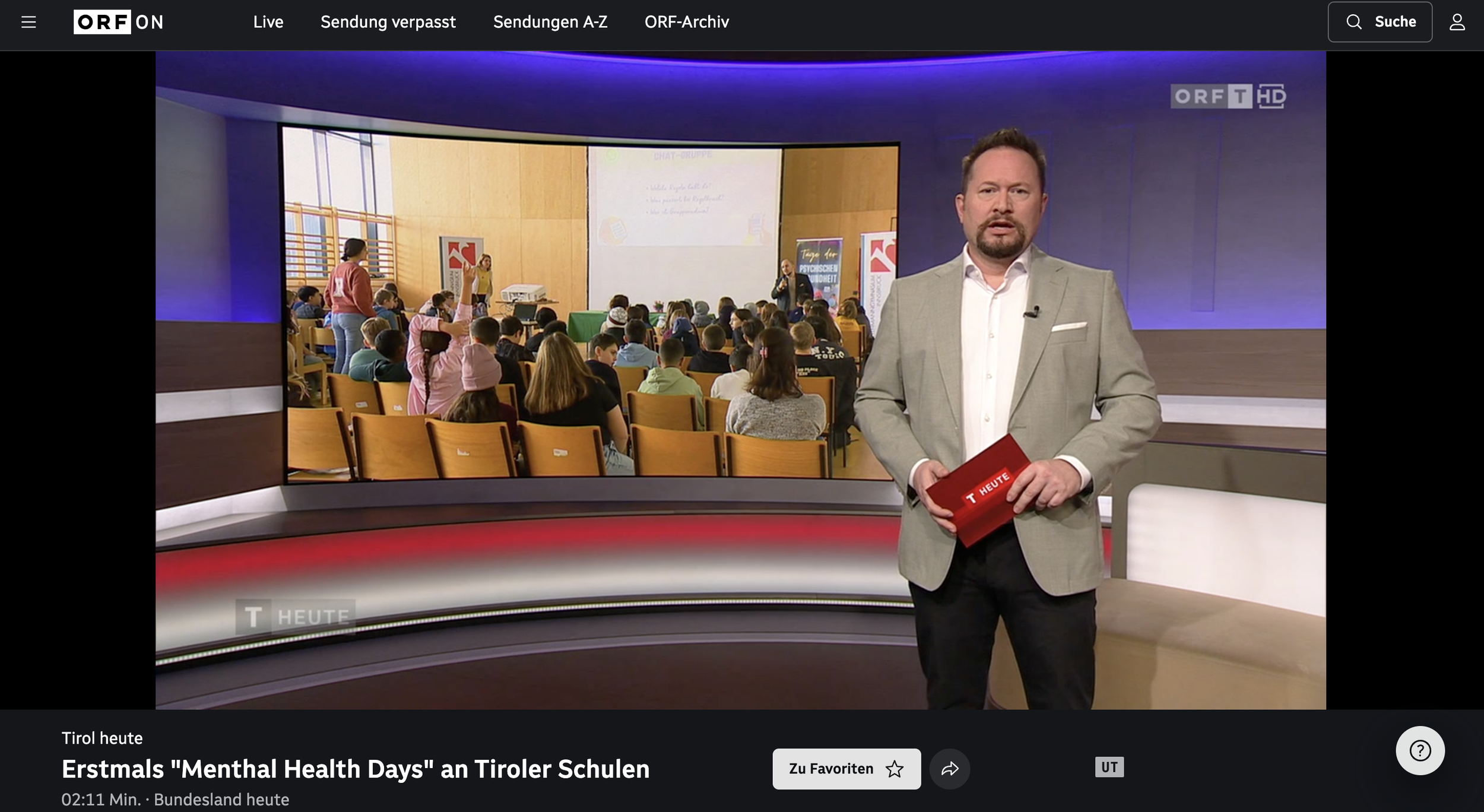 Erstmals "Mental Health Days" an Tiroler Schulen