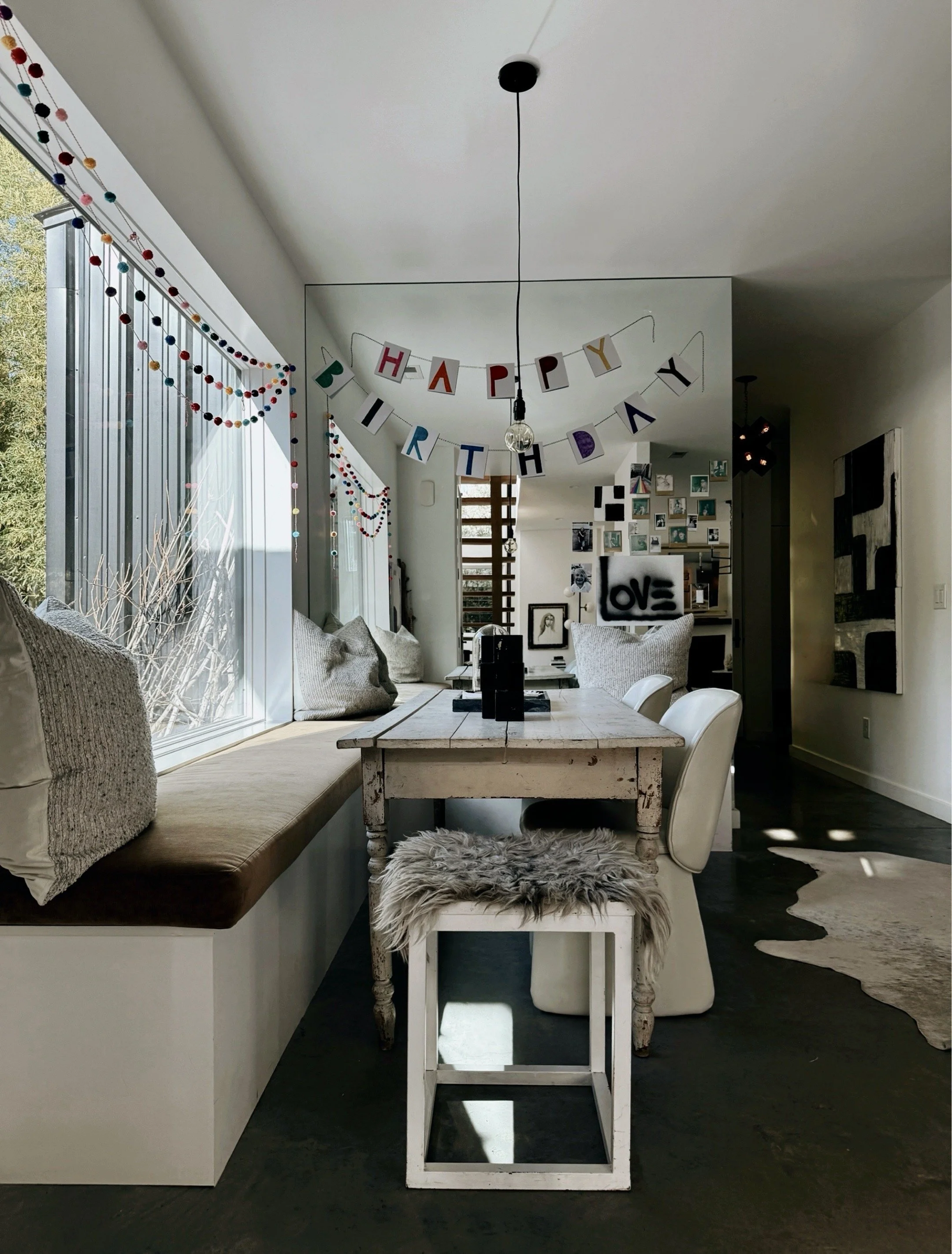 modern home dining room black house