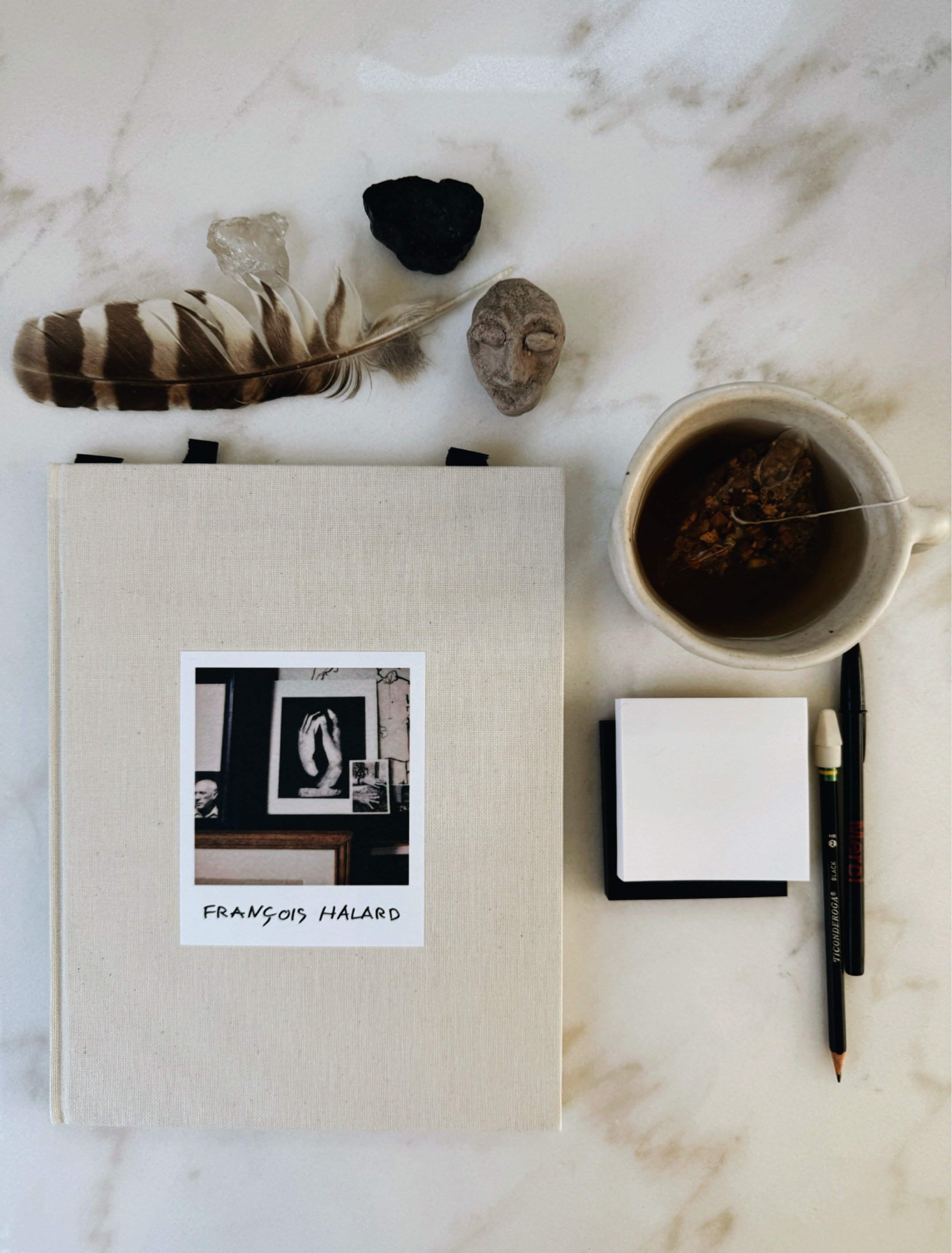 François Halard: 56 Days in Arles photography book on studio table.