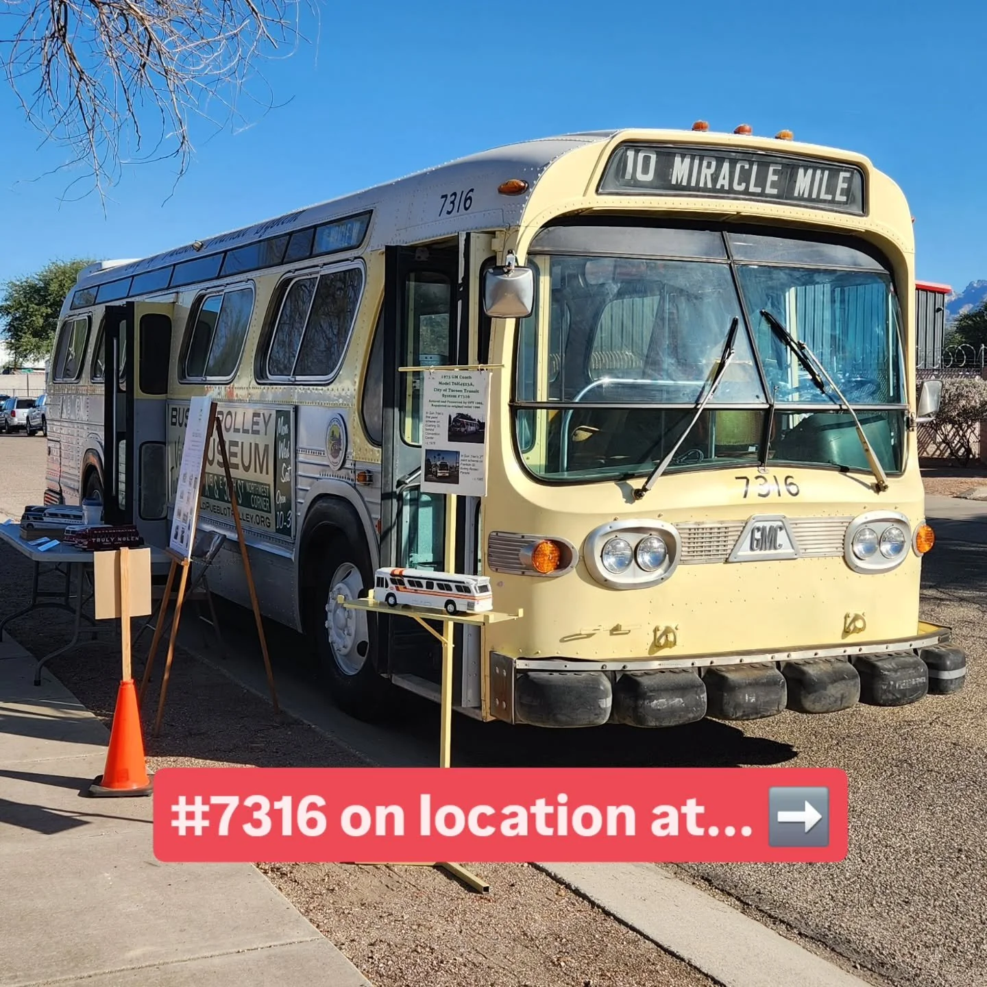 Thank you to @gadsdenpacifictucsonstoytrains for letting us display #7316 at their FREE event today!