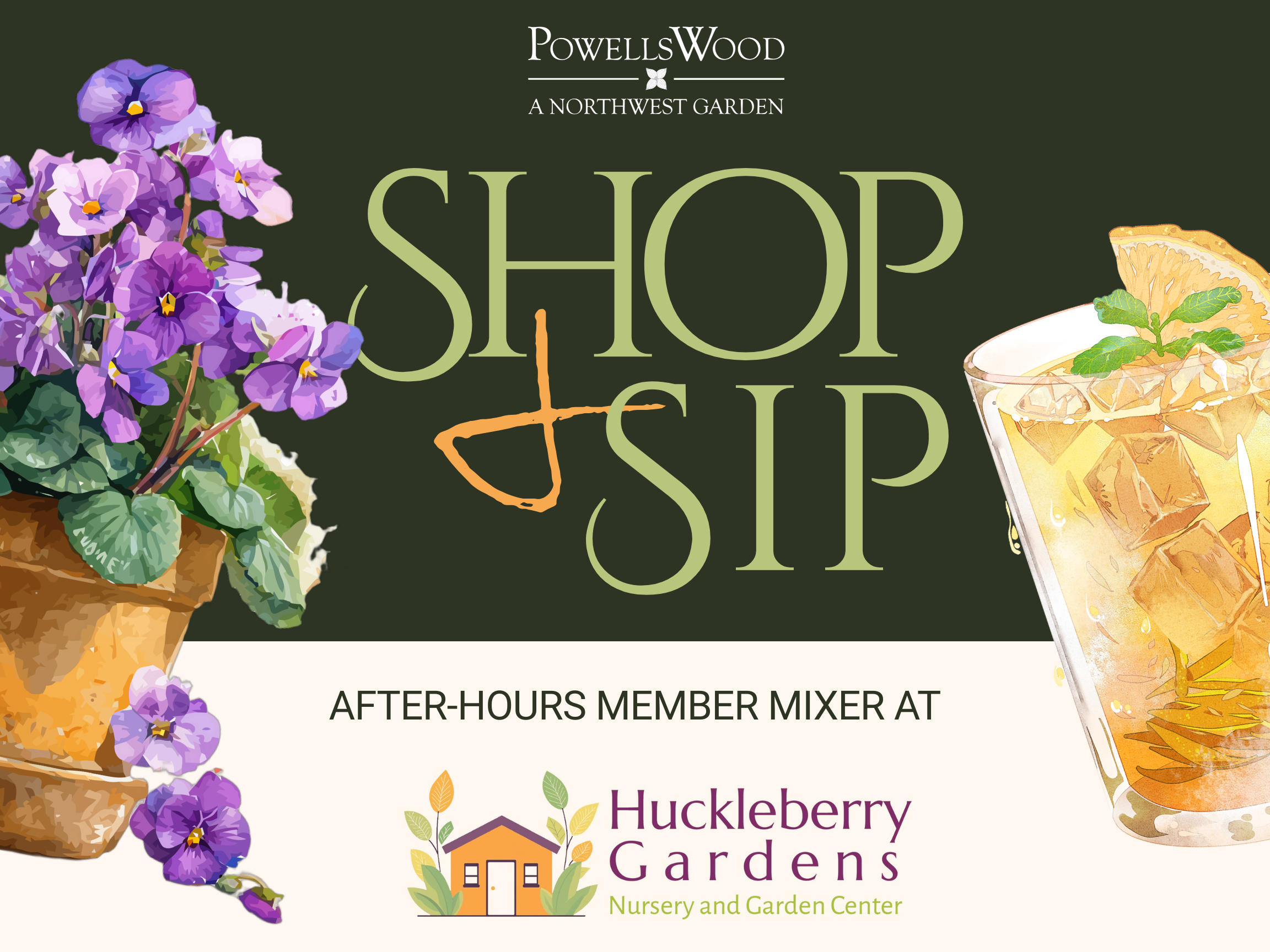 Member Shop &amp; Sip at Huckleberry Nursery