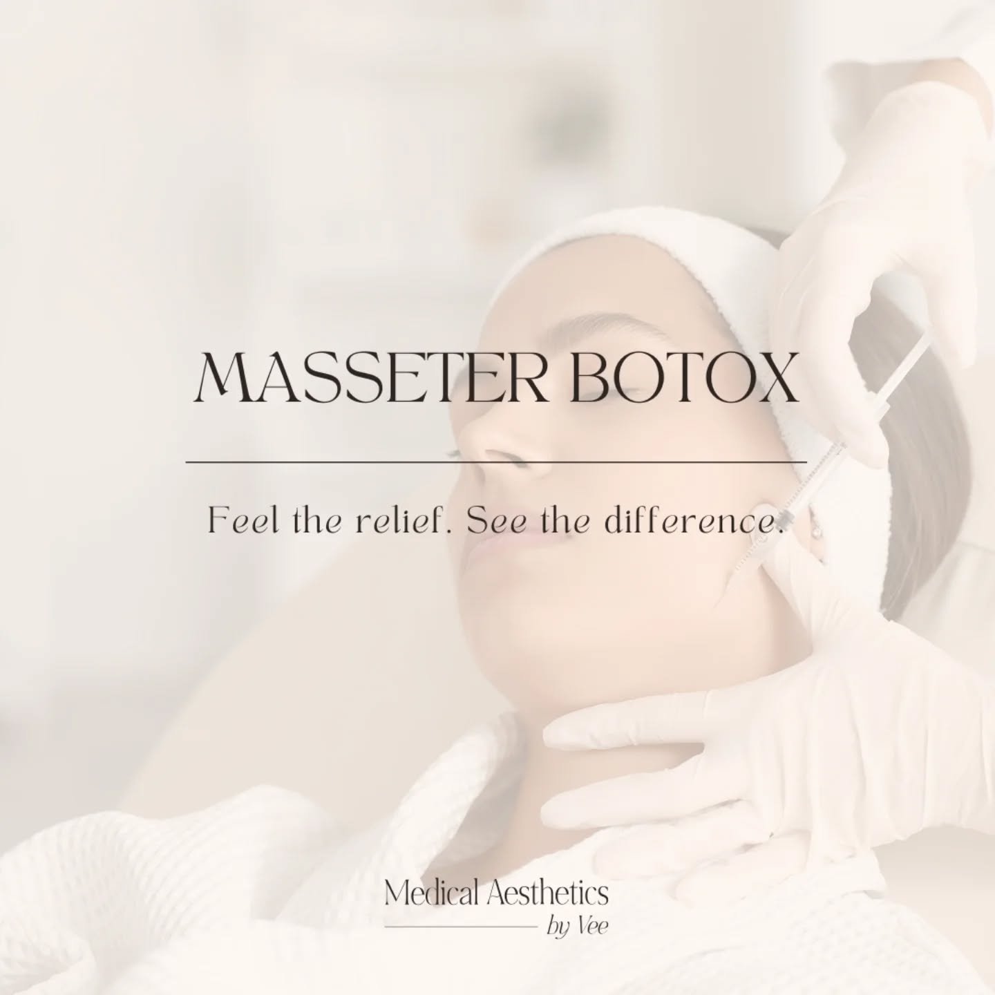 Masseter Botox: Medical Relief with a Cosmetic Bonus

Do you clench or grind your teeth? Wake up with a sore jaw or tension headaches? You might be overworking your masseter muscles&mdash;the powerful muscles along the jaw used for chewing.

Masseter