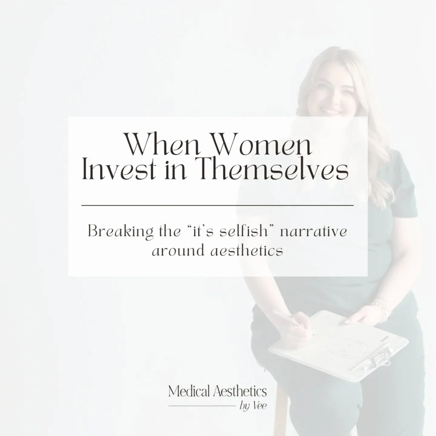 ✨&nbsp;When Women Invest in Themselves&nbsp;✨

Breaking the &ldquo;it&rsquo;s selfish&rdquo; narrative around aesthetics.

Somewhere along the way, women were taught that spending money on themselves is selfish.

If we invest in skincare, Botox, or t