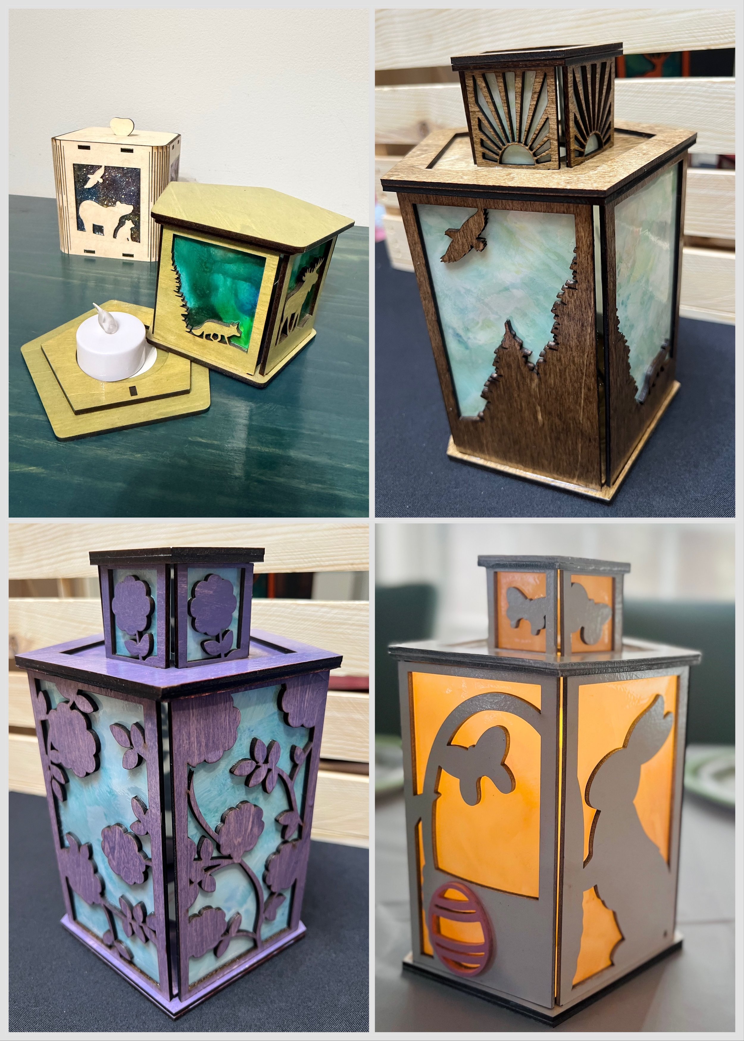 "Woodland Wildlife Lantern" Large/Short | "Floral Lantern"  |  "Easter Lantern" 