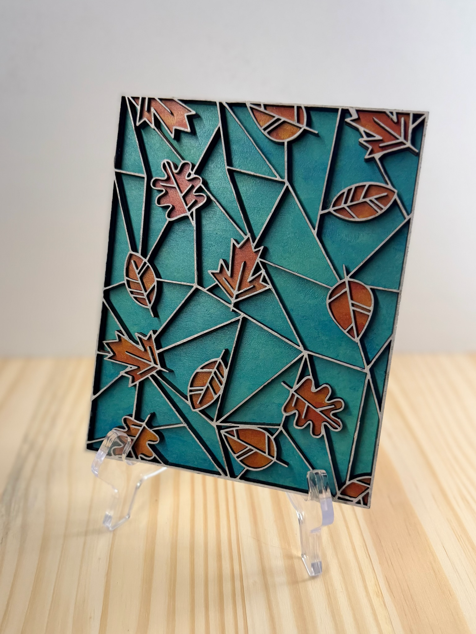 "Autumn Leaves" | 5.5 x 7" | 3-layer design