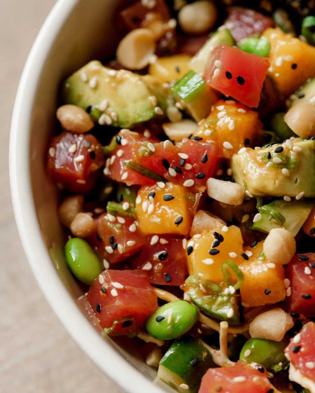 Getting ready for warm weather ahead by manifesting with our Big Island Poke bowl☀️

 #BigIslandPoke #PokeBowl #HealthyEats #SummerVibes #CleanEating