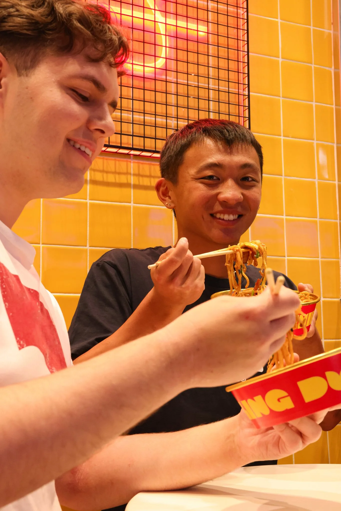 chicken, noodle, happy team