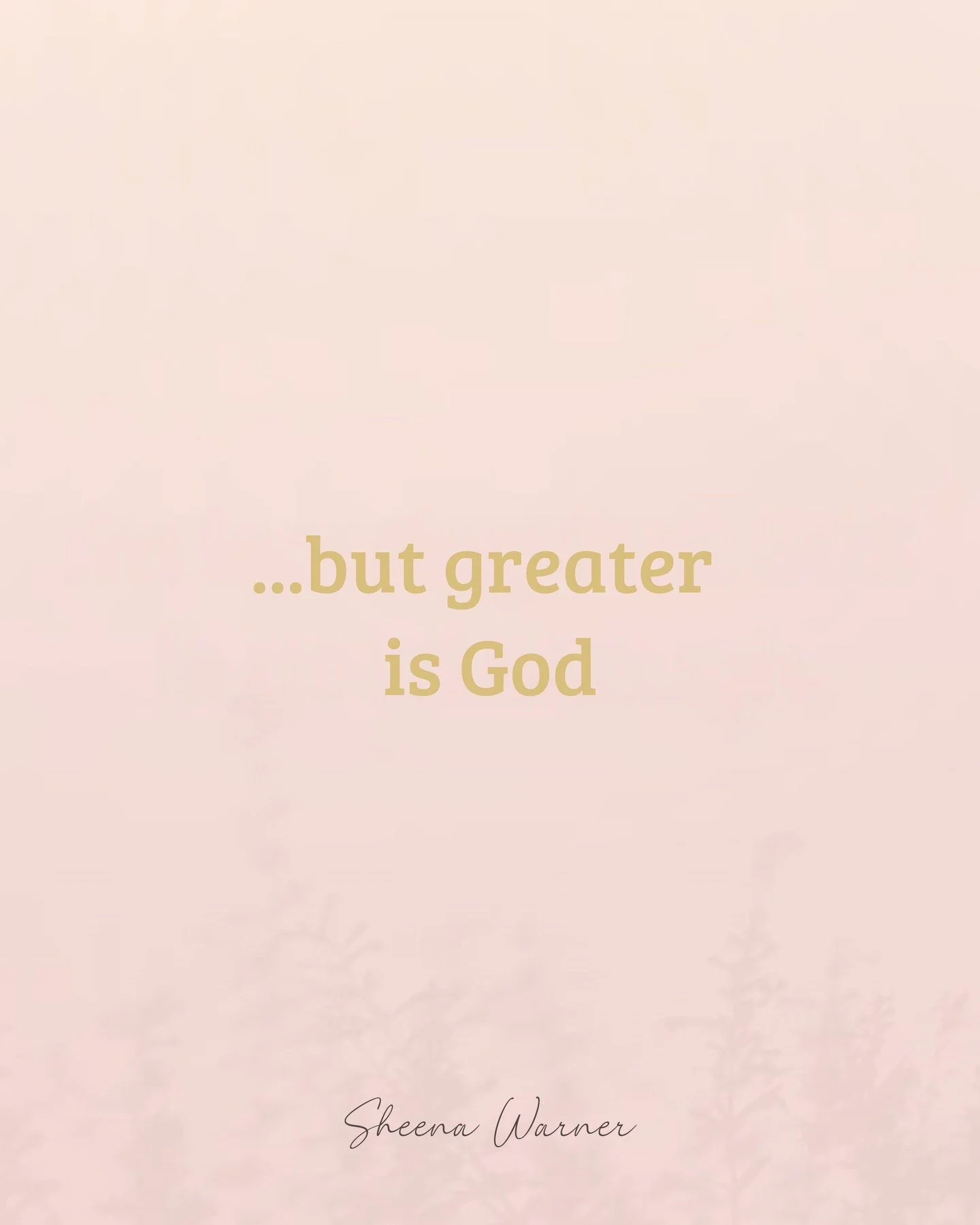 Rest in this soul-nourishing simple truth: God is greater than any overwhelming thing that you&rsquo;re facing today, Beautiful-Hearted Friend.