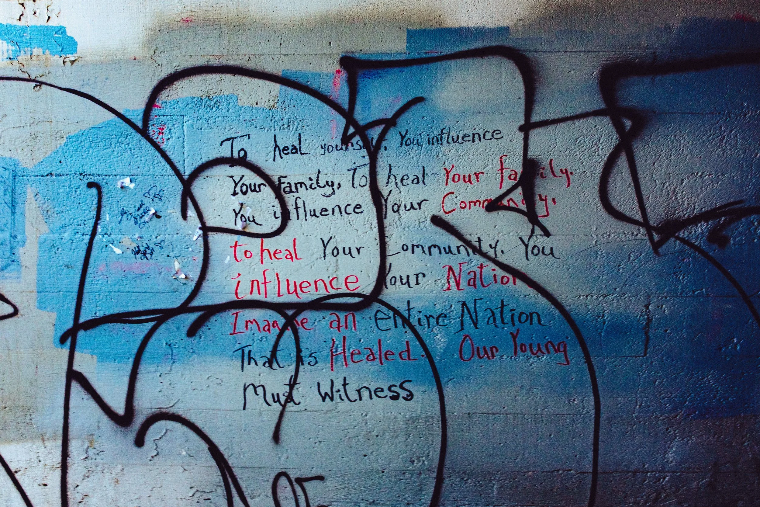 Seen in Edmonton Chinatown's underpass, 2025