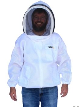 Vented Jacket w/ Attached Fencing Veil