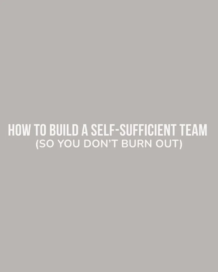 Building a self sufficient team is the key to freedom for you.  Here's how you do it

- Set clear expectations.
Tell them what you need, explain their responsibilities and clearly communicate your standards ahead of time.  This can only be done proac