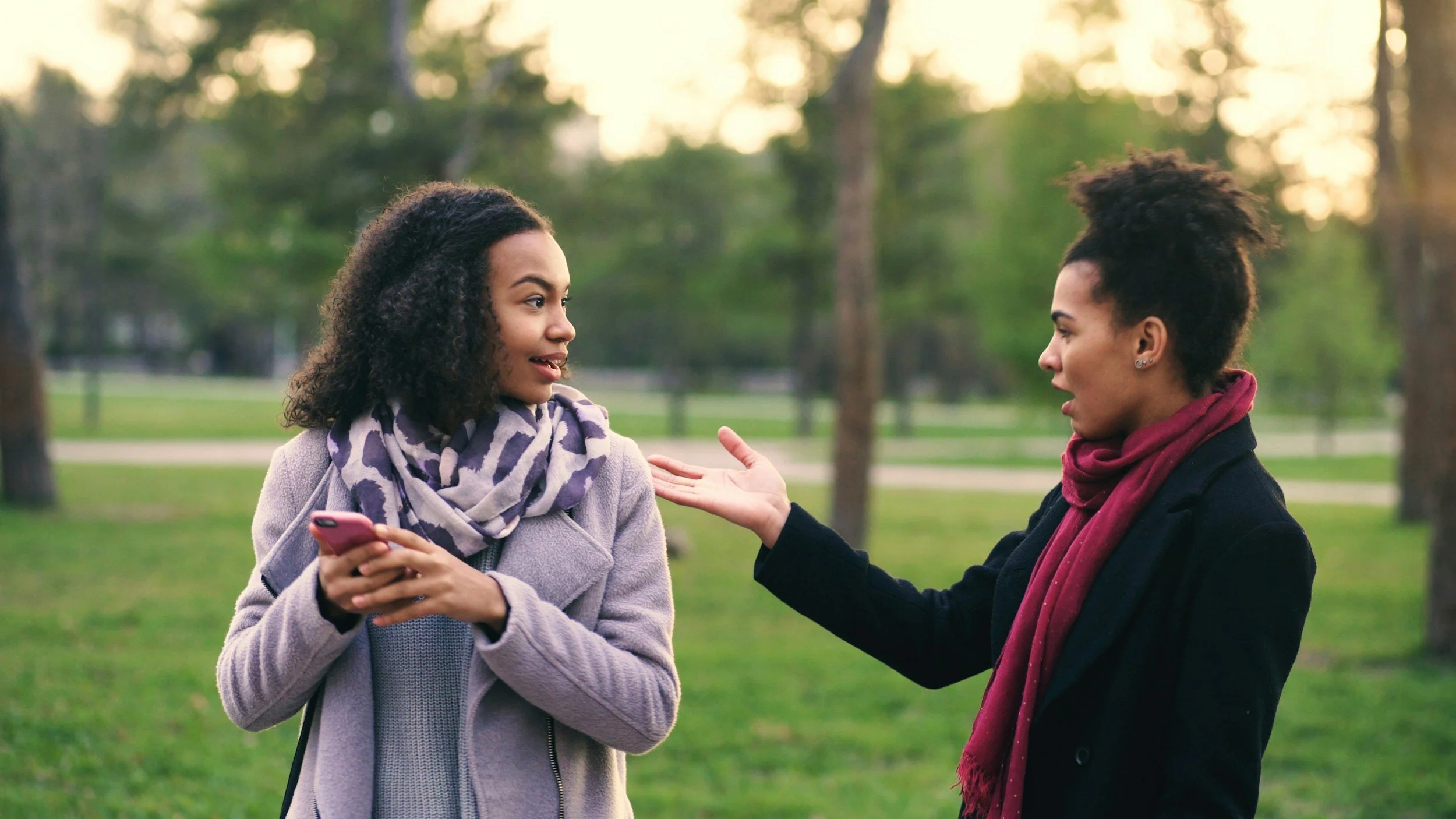 lesbian couple arguing