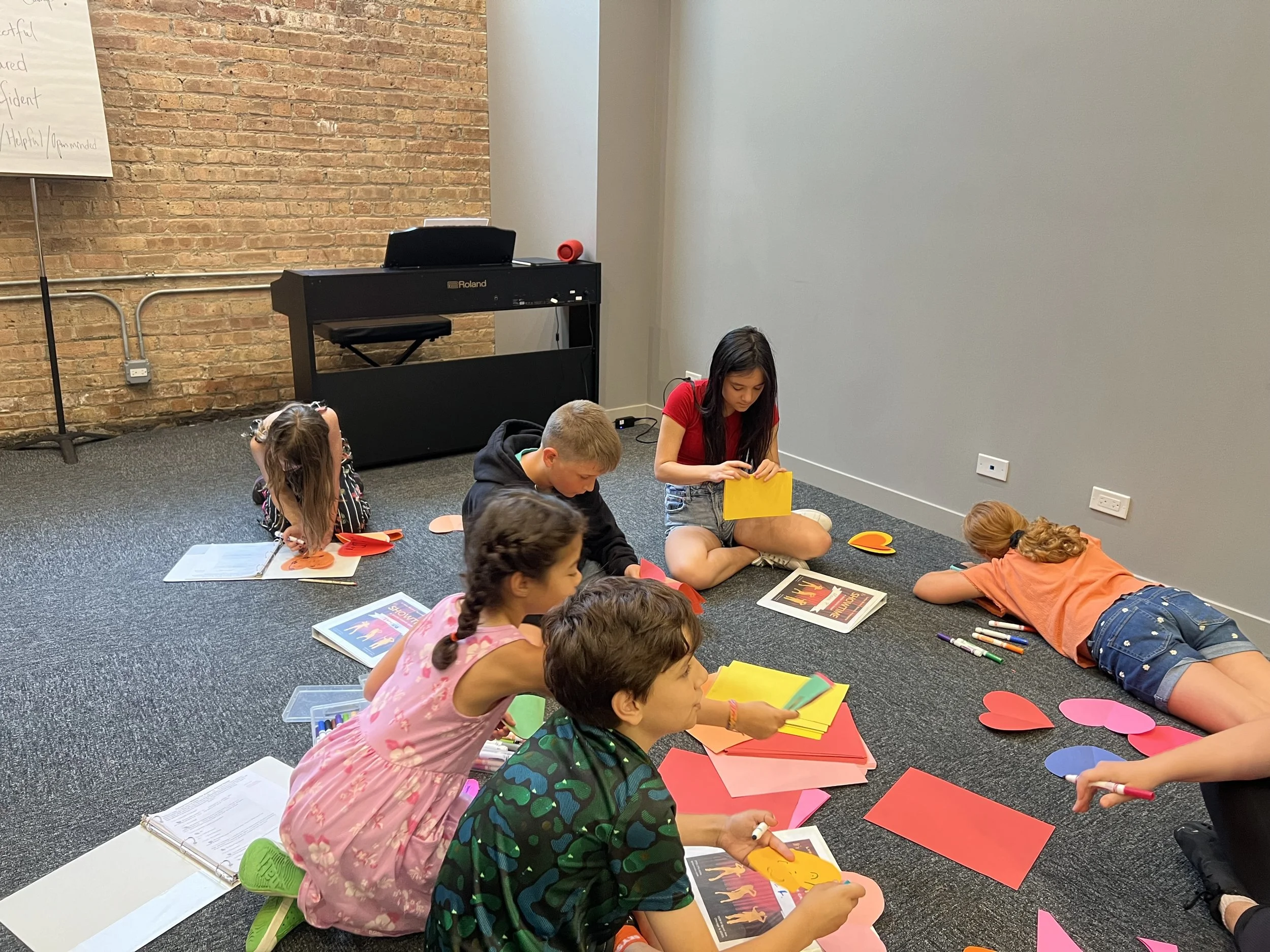 Campers create props for show