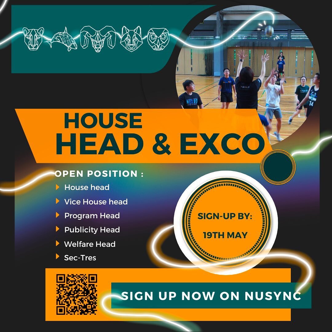 Attention Pharmily!! 🫡

Want an opportunity to organise events, have fun and bond with your friends and fellow Pharmily? 

Join us as House Heads and House Exco to foster the Pharmily spirit! 🤩❤️&zwj;🔥💊