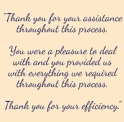 We always appreciate this type of wonderful feedback, especially after a tough matter! #conveyancing #hawkesbury #nepean #windsorbusiness #conveyancingnsw #nswproperty #justiceofthepeace #localbusiness #ilovewindsor #visitnsw #hawkesburyproperty #rea