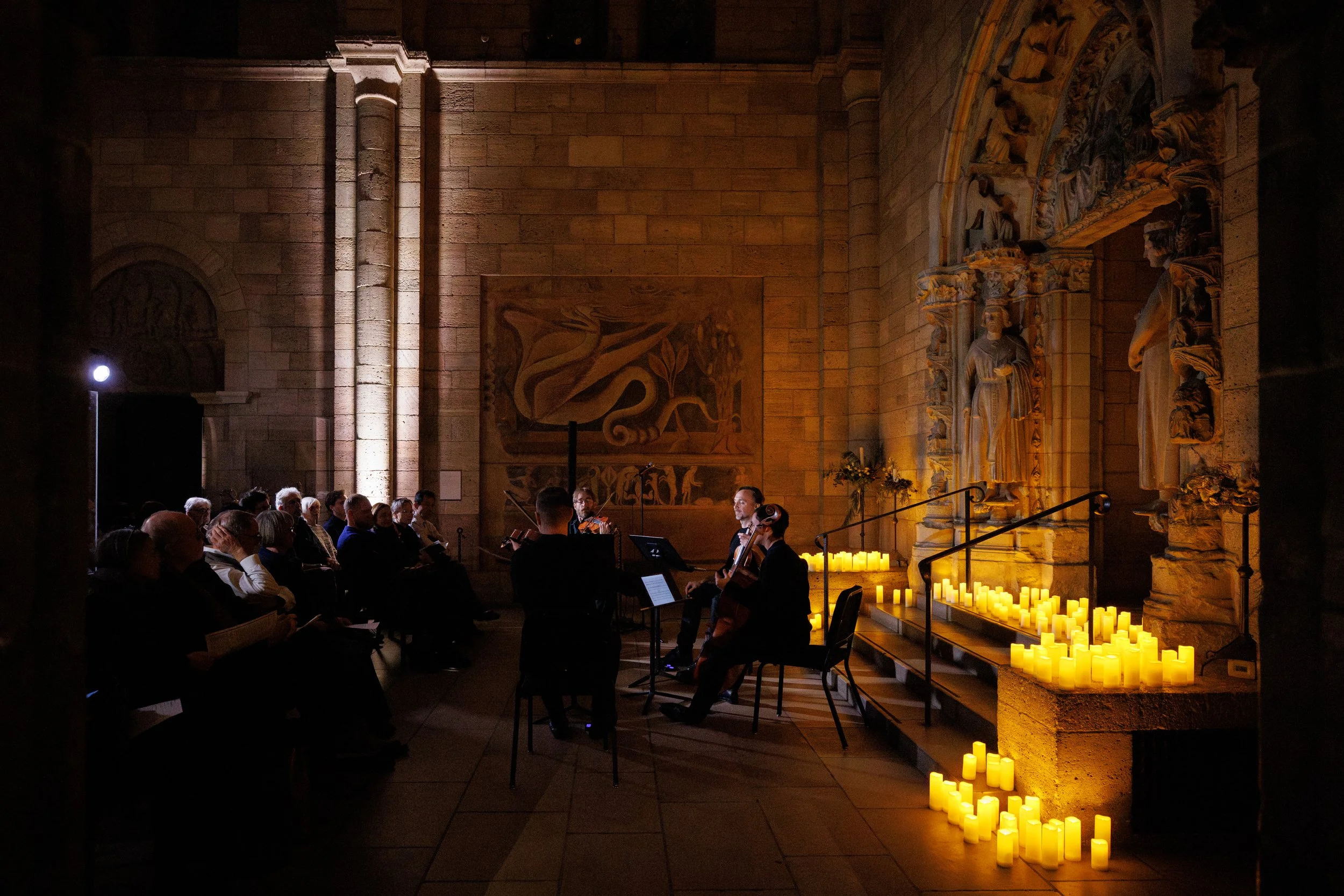 JACK Quartet at Met Live Arts/The Cloisters. Photo by Maria Baranova
