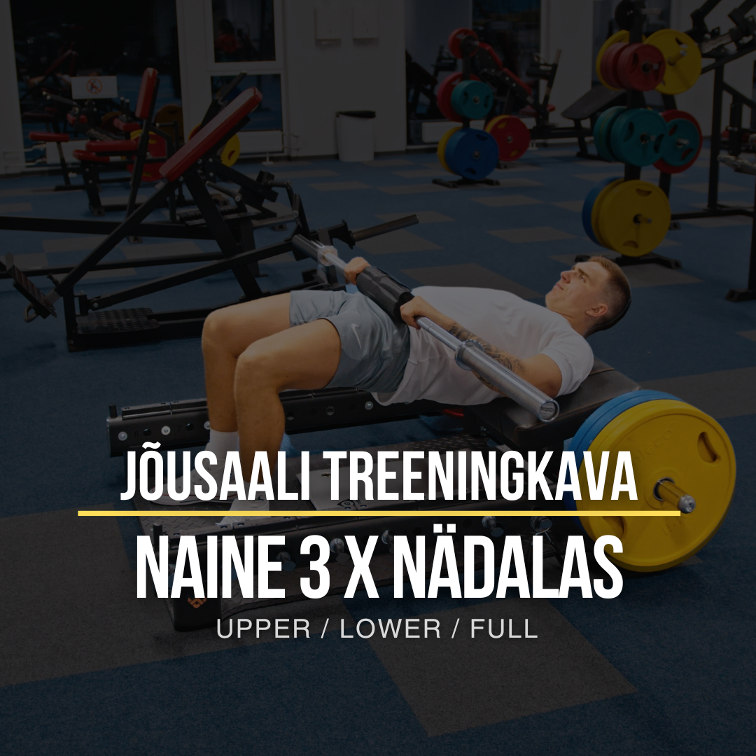 3 x Nädalas Naiste Treeningkava Videojuhistega