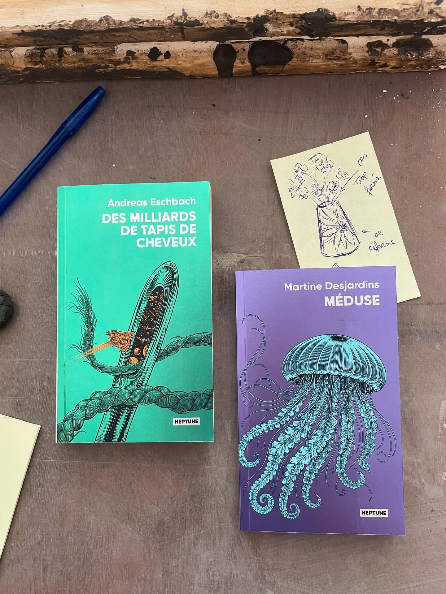 “Des milliards de tapis de cheveux” de Andreas Eschbach (L’Atalante, 2025) &amp; “Méduse” de Martine Desjardins (L’Atalante, 2025)