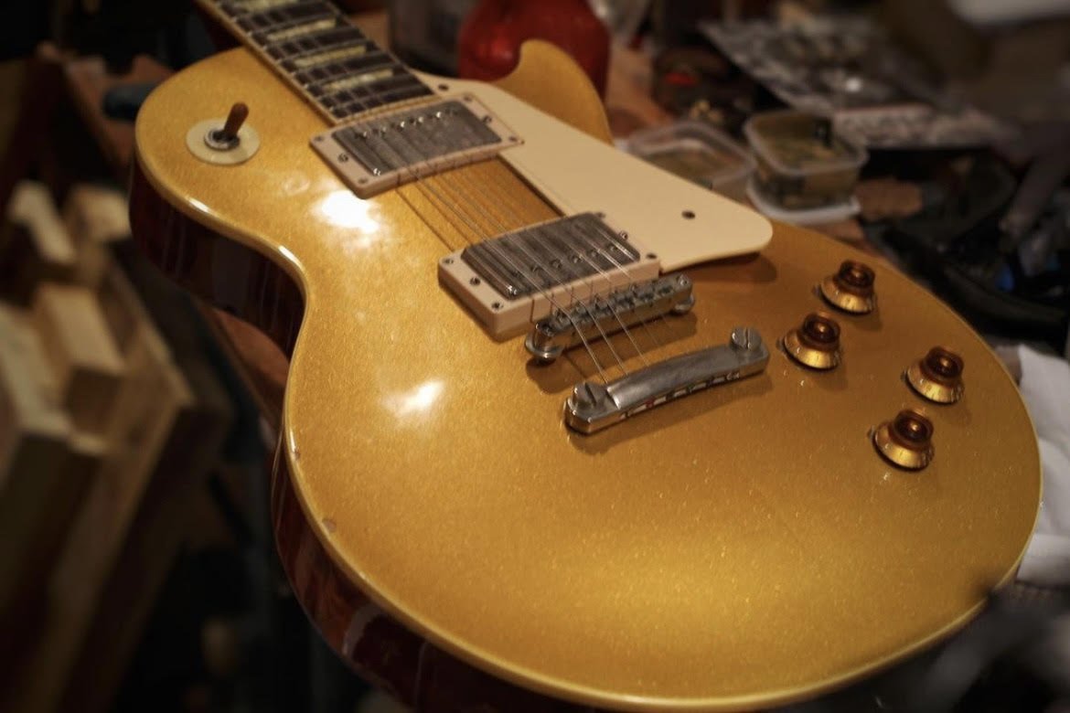 Gibson Les Paul Gold Top repair and setup