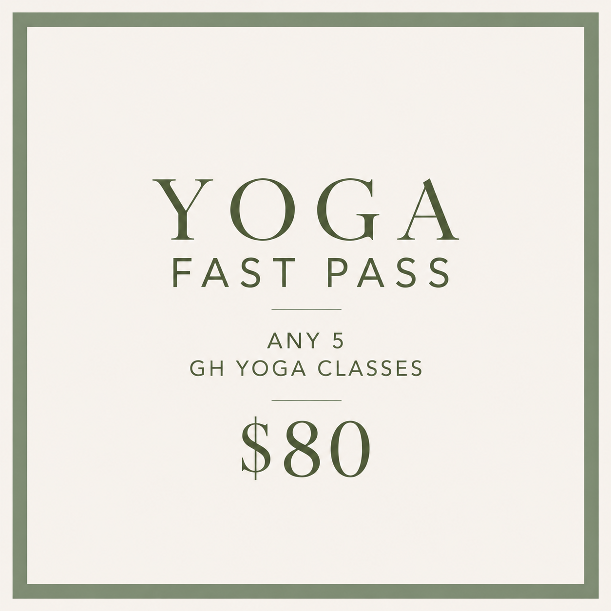 YOGA FAST PASS