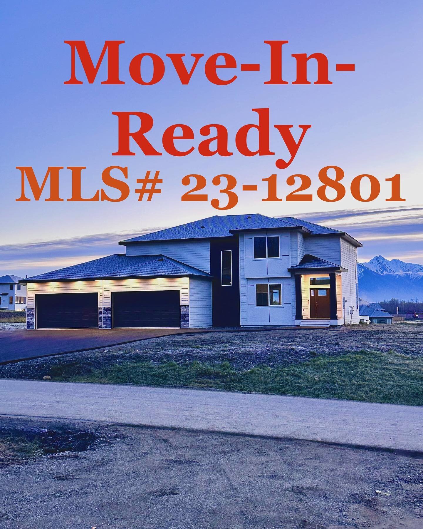 Move - In - Ready @viewpointealaska has STEM School, community water, Gig Internet, Natural Gas and Street Lights. 

Bring your agent and check out this Custom Home. Easy commute to JBER and Anchorage. 

#jber #anchorage #anchoragehomebuilders #matsu