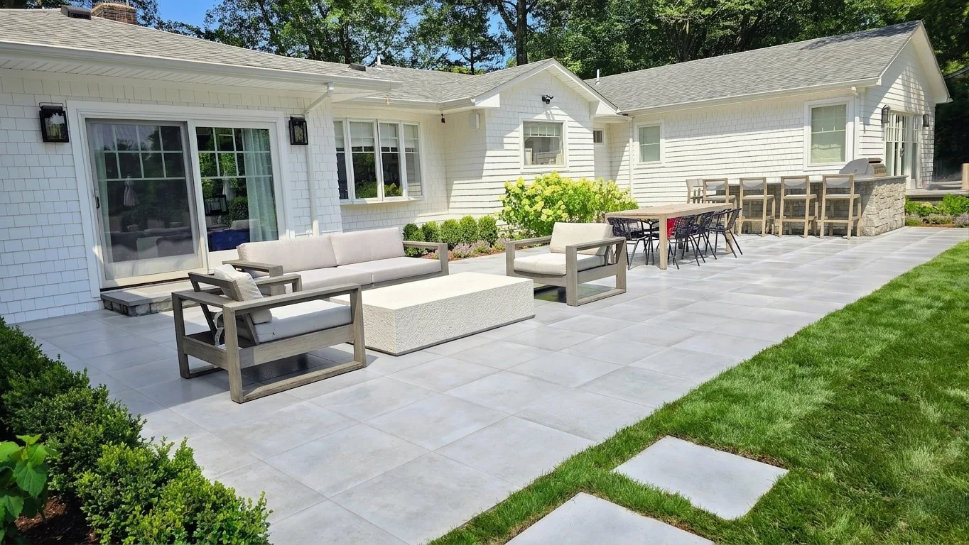 Porcelain patio